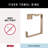 Vero Wall Mount Square Open Towel Ring Bath Hardware Accessory-11181230