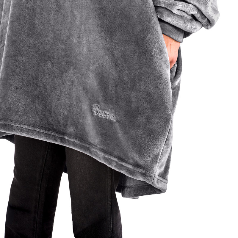 Couverture portable Bare Homey, Adulte, Gris fer forgé