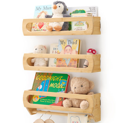 Nursery Book Shelves, Fully Assembled Floating Shelves