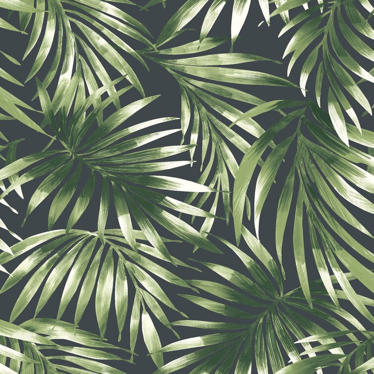 Elegant Leaves Tropical 10m x 52cm Wallpaper Roll