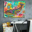 «Blue Whale» par Dean Russo, art mural sur toile-1308990924