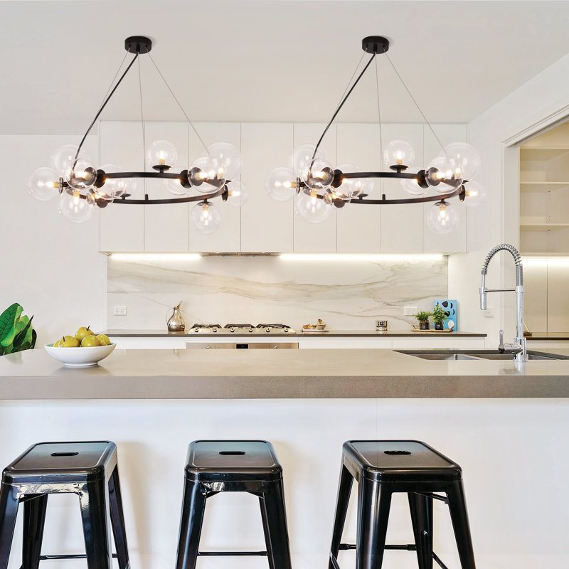 Murrysville 14 - Light Sphere Pendant, Transparent