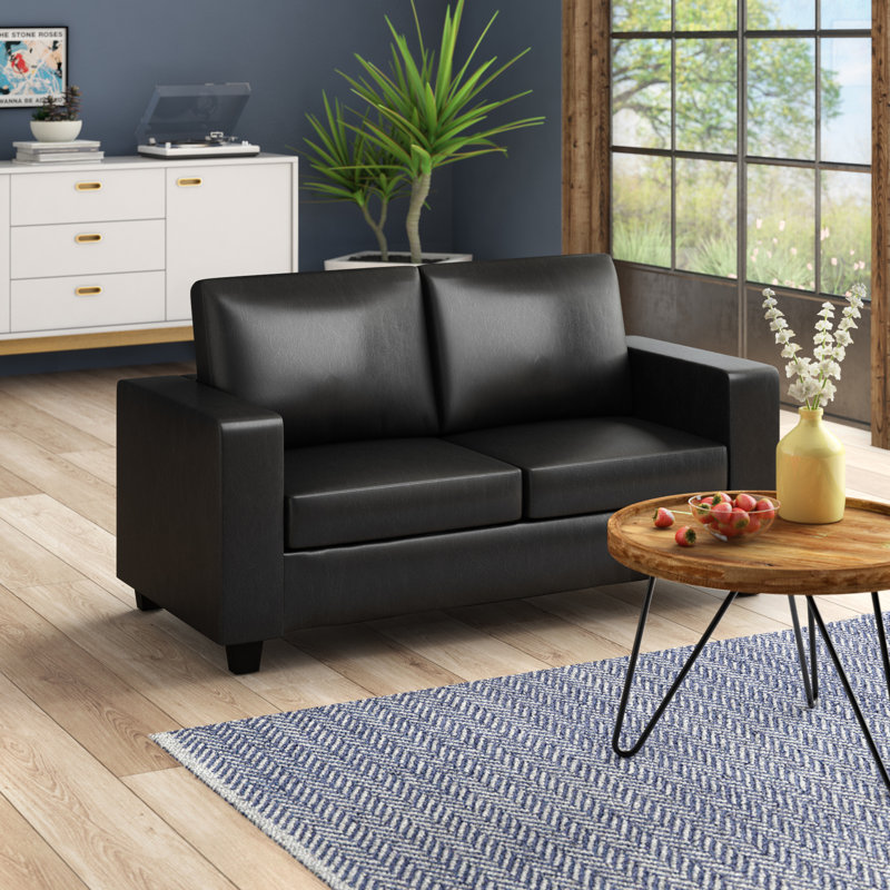 Layden 2 Seater Loveseat, Black