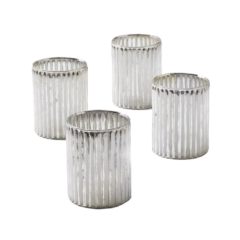 4'' H Glass Tabletop Votive Holder