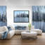 « vancouver bc panorama », reproduction de photo sur toile tendue encadrée-26666325