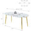 Table extensible, table à manger, table de bureau, table basse, pieds en métal, plateau en bois aggloméré-1127216074