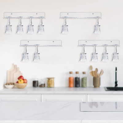 Champagne Wall Hanger Transparent Wine Glass Stand