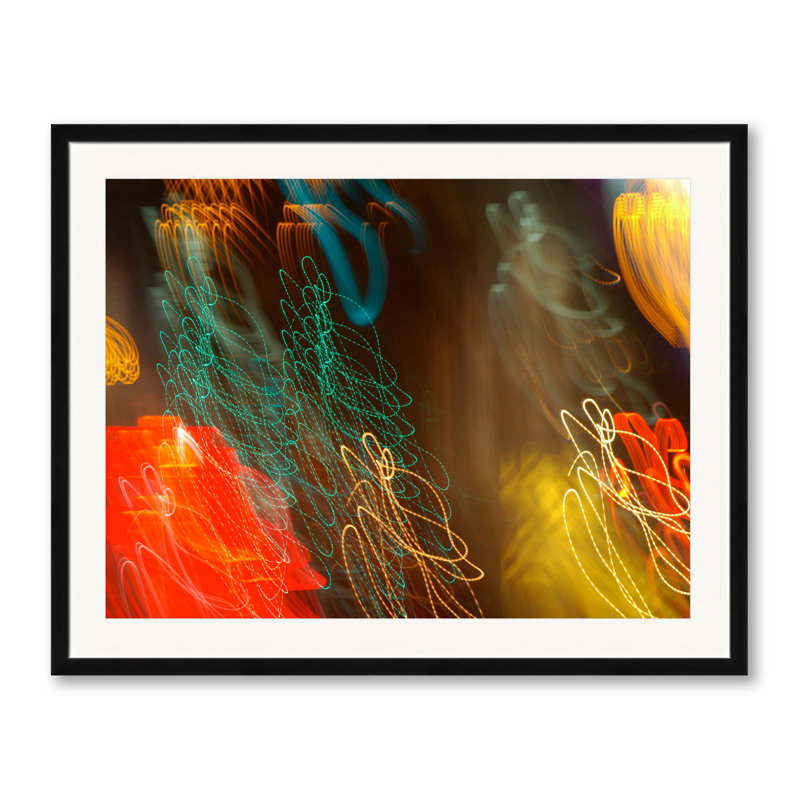 Light Graffiti #2 Print by Adam Sherbell, Black Framed Paper, 24" H x 30" W