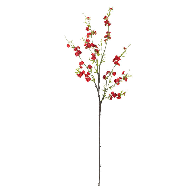6 branches de fleurs, rouge