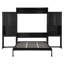 Grand lit escamotable avec bureau, coiffeuse et armoires-512729636