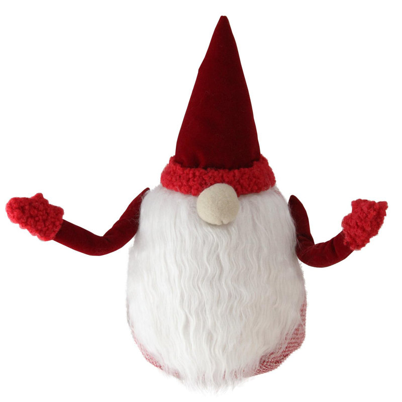 Figurine de père Noël 11,5 po rouge et blanc Sammy