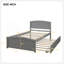 Lit plateforme simple avec lit gigogne-2079427489
