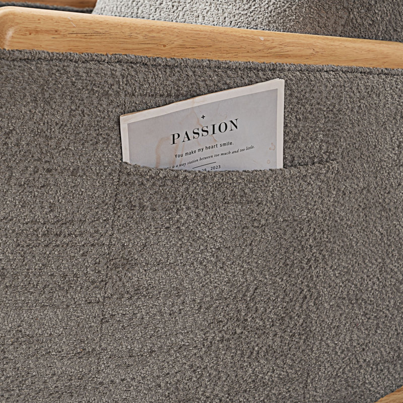 Chaise berçante d'appoint avec repose-pieds