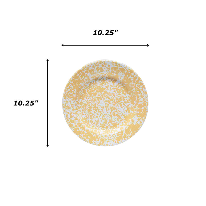Splatter Dinner Plates, Red, Navy