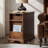 Williams 25"H Traditional Solid Wood Base End Table with Hooded Caster Wheels and Built-In Outlets-1716237917