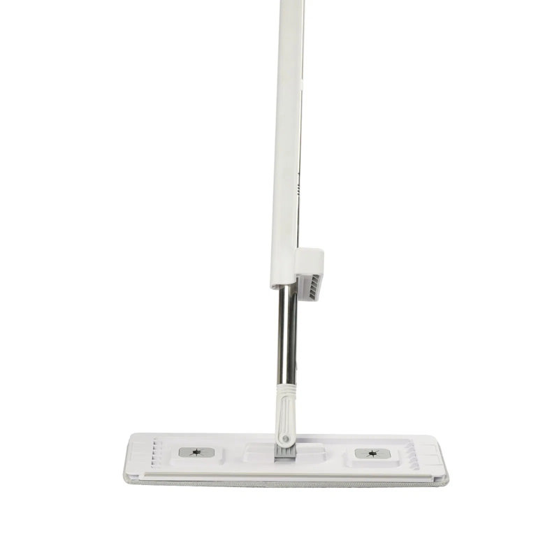 Self Wringing Flat Mop, Microfiber Floor Mop With 4 Reusable Washable Pads, 360° Rotating Head & Stainless Steel Handle For Hardwood, Laminate, Tile, Vinyl