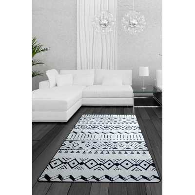 Premium Polyester Area Rug, 31.5 x 47.2 inches | 100% Antibacterial, Non-Slip Underside, 0.4 inch Pile Height | Machine Washable, Easy Care | Perfect for Living Room, Bedroom, & Playroom Decor
