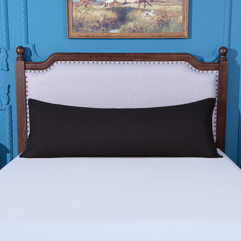 Luxe Microfiber Cover Body Pillow, Black