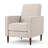 Button Tufted Upholstered Manual Push-Back Recliner -1831055571