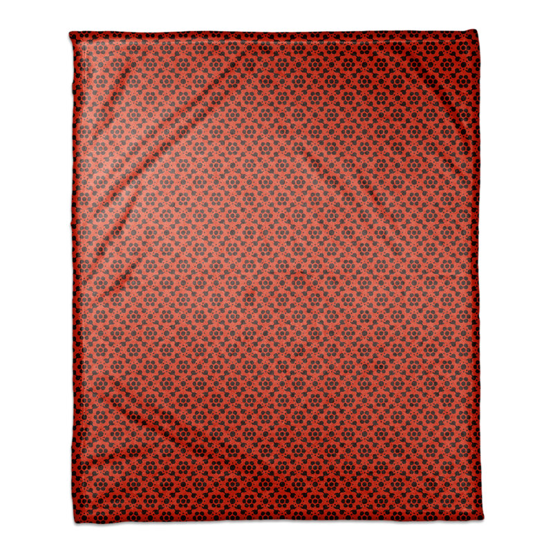Hand Woven Throw Blanket, Red