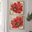 Red Infusion I - ensemble de 2 reproductions d'art encadrées-413739723-413739728-413739721