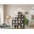 Tall Narrow 6-Shelf MDF Bookcases, Slim Vertical Storage Unit, Corner Bookcase for Small Spaces, Bedroom & Home Office-640909959