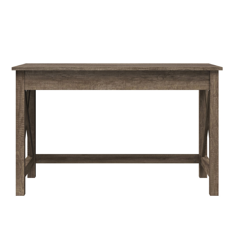 Phawak Writing Desk - Work Desk with X-Pattern Legs - For Office, Bedroom, Computer, or Craft Table - Home Office Desks, Tan