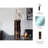 Modern Glass Vase with Textured Ribbed Detail and Cylindrical Silhouette, Sleek Decorative Design for a Stylish Contemporary Look-225733486