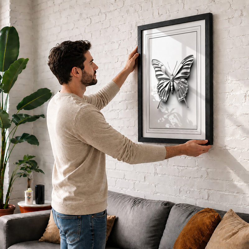 Butterfly Specimen Minimalist - Print, Unframed, A4 - 29.7 x 21.0 cm
