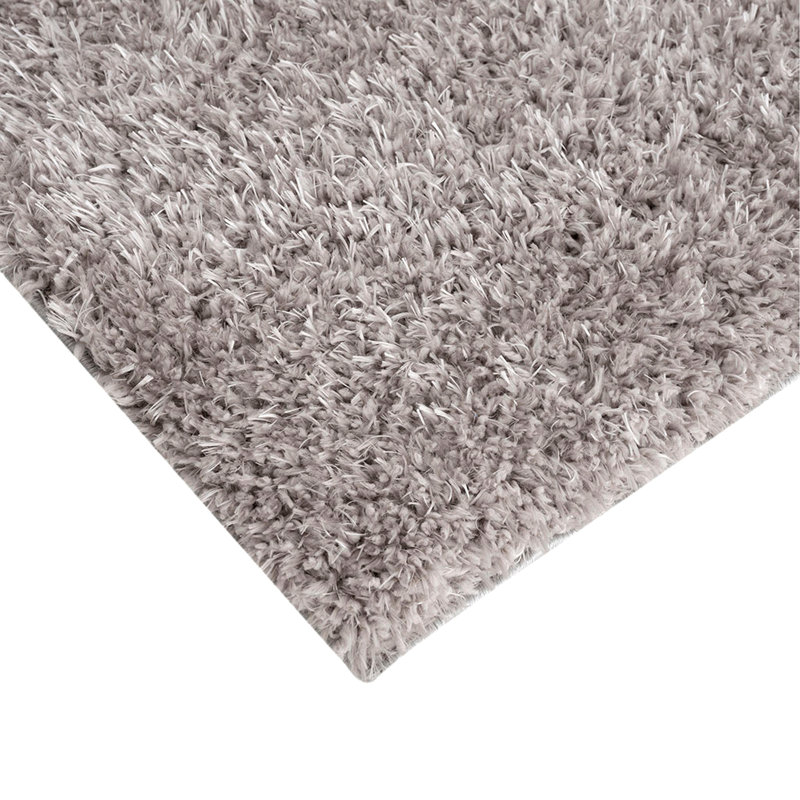 Super Soft Polyester Shag Area Rug, Rectangle 5'3" x 7'