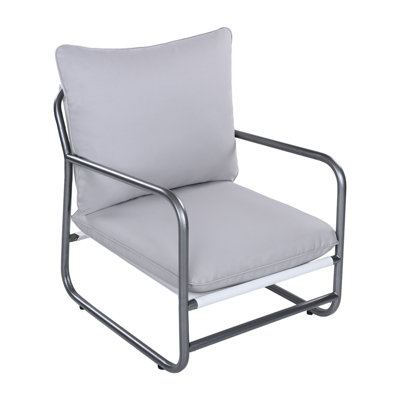 Fauteuil d'extérieur avec coussin amovible