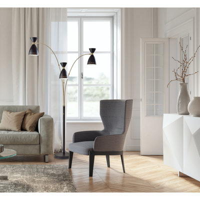 Lampe sur pied arquée 82 po Bimini