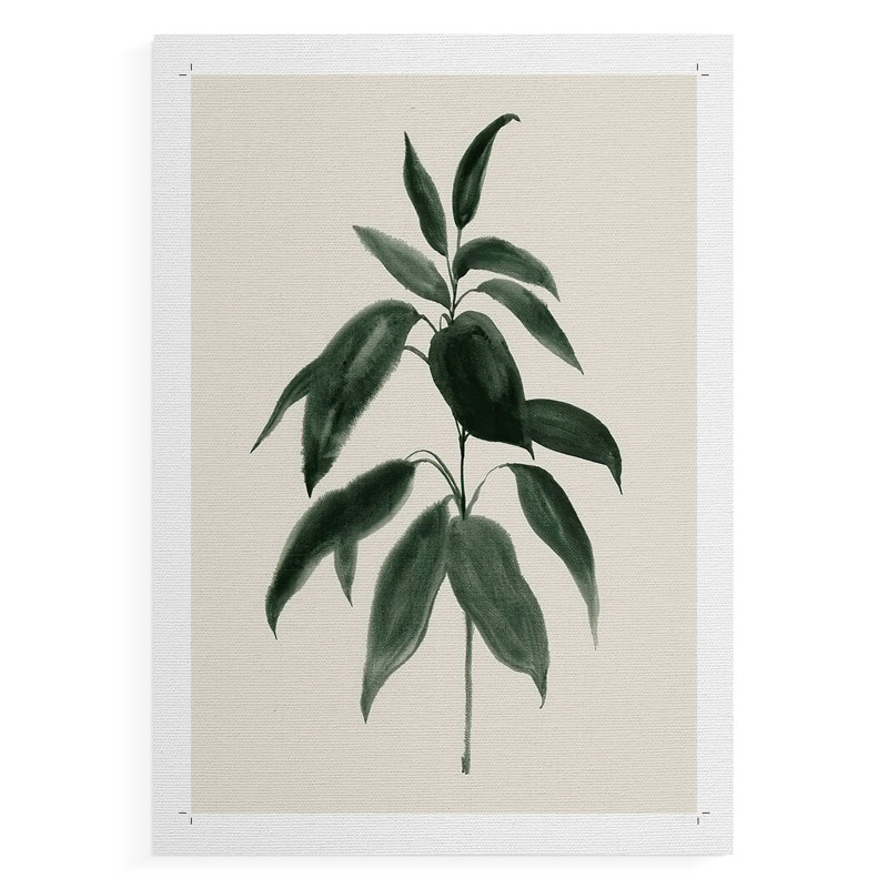 Soft Greenery II - Impression sur toile seulement - NON-CADRE, H 18 po x l 12 po