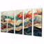 Auria - art mural corail - ensemble de décorations murales modernes-1150039826