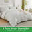 Gogreen 100% Cotton 3 Pieces Luxury Twin Duvet Cover Floral, Soft & Breathable Twin Bedding Sets, Pattern Twin Comfy Duvet Cover, with Zipper Closure-117042714-117042710