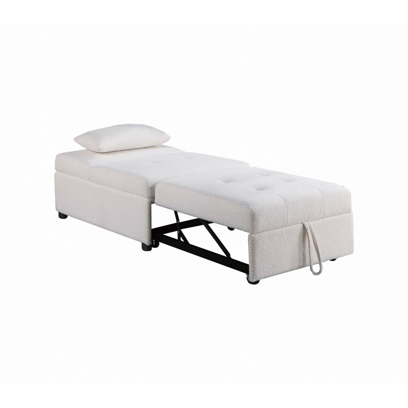Canapé convertible, Sherpa blanc