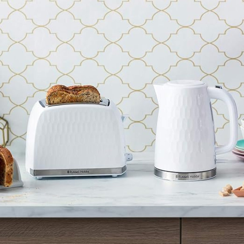 Honeycomb Rapid Boil 1.7L Kettle, White