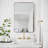 Eitzen Rectangle Wall Mirror High-Strength Tempered Glass and  Stainless Steels Framed Wall Mirror Accent Mirror-214045590-216028335