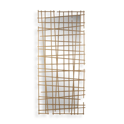  Golden Intersection Mirrored Wall Decor