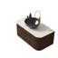 Meuble-lavabo mural flottant avec lavabo, armoire de rangement et tiroir, pré-assemblé pour une installation facile et beaucoup de rangement-48982618-48982613