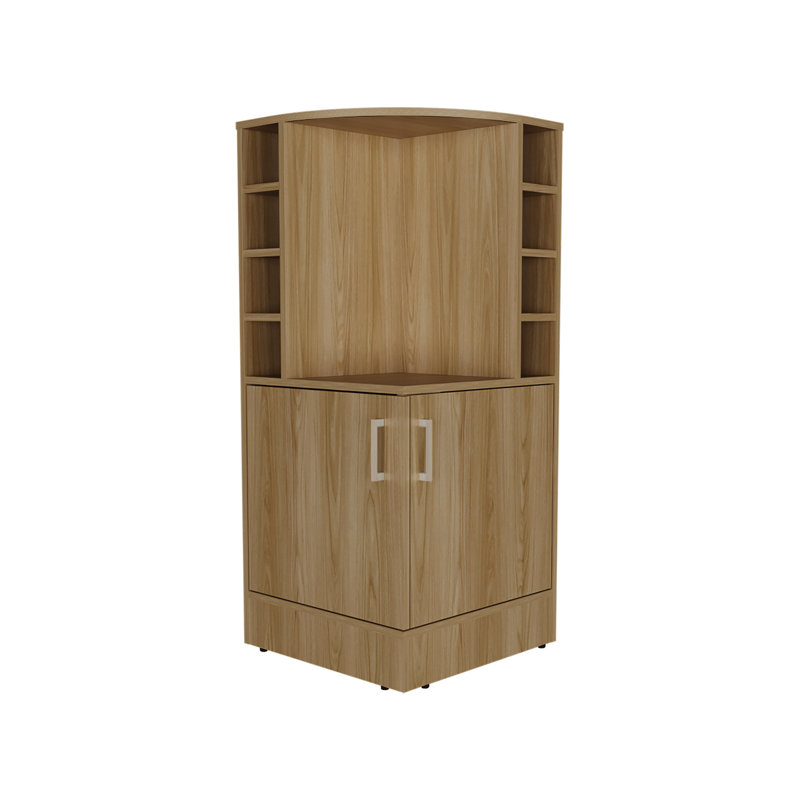Armoire de coin pour bar Modern, Naturel