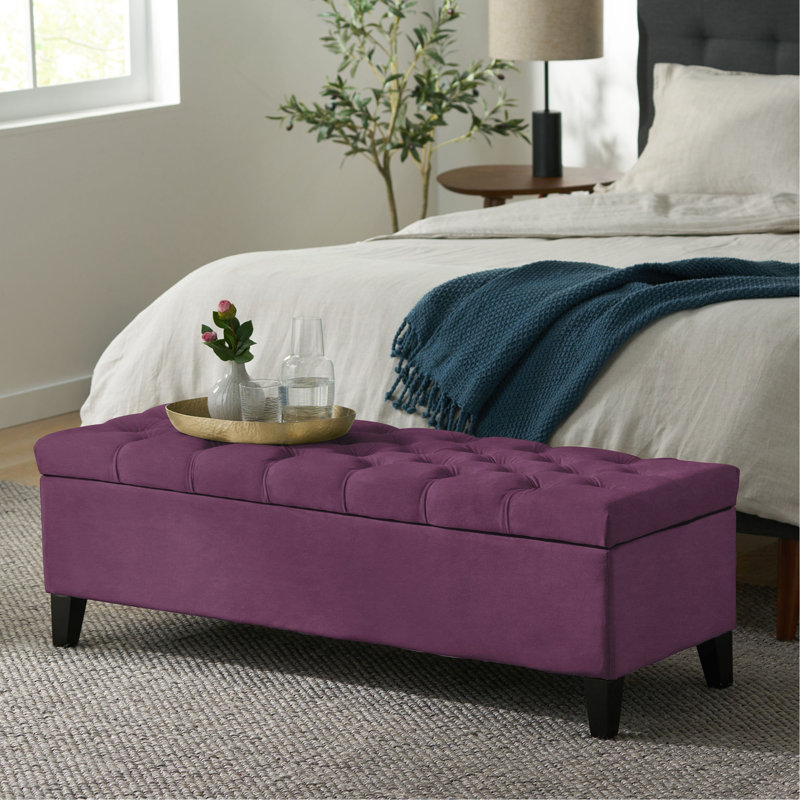 Pouf de rangement Glouster, Purple