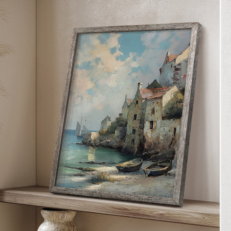 LANDSCAPES Series CCCIII Framed Print - Solid Wood, H 11 po x l 9 po