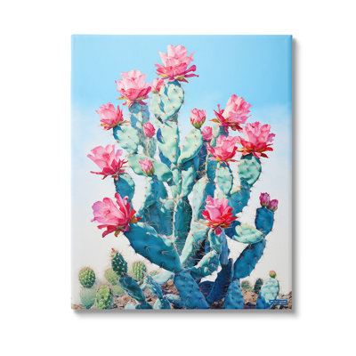 Art mural sur toile Southwestern Cactus Flowers par Rb