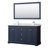 Avery 60'' Double Bathroom Vanity with Marble Top-41604502-98247253