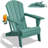 Oversized All-Weather Foldable Adirondack Chair with Cup Holder -1144782312-1168729535