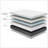 Mattresses: 12\" King Copper Infused Memory Foam Mattress with Phase Change Cooling Fabric | White+gray | Foam-8224229-8224227
