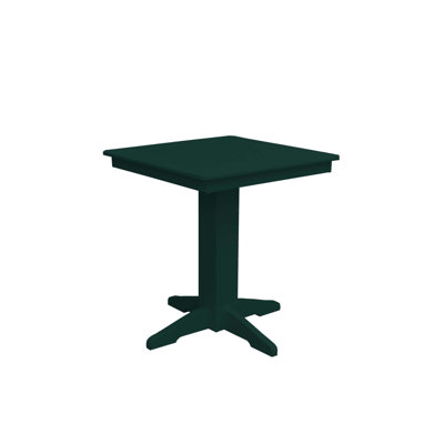  Poly Composite Square Counter Table, 33 in., Turf Green