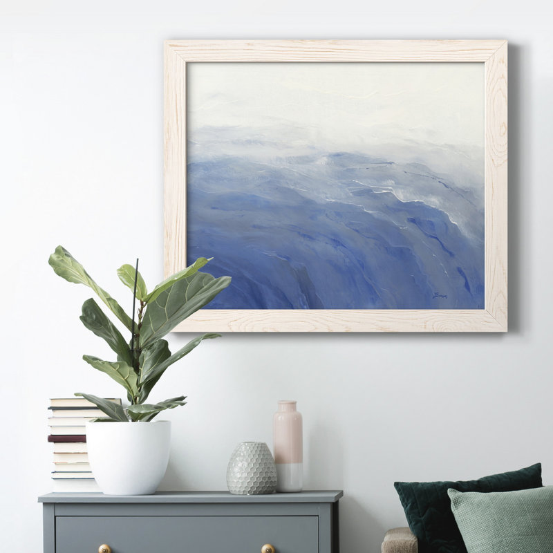 Tempête de tempête - Reproduction d'art sur toile encadrée, H 20 po x l 17 po x P 1,5 po, Blanc