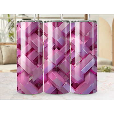 Choose Handmade Tumblers 591 mL Vacuum Insulated Stainless Steel (18/8) Travel Tumbler with Straw